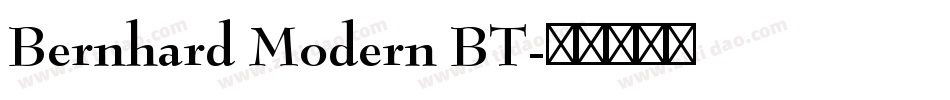 Bernhard Modern BT字体转换